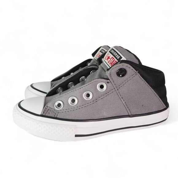 Converse Chuck Taylor All Star Mid Axel Sneakers Grey / Black / 663884F Youth 12 - Picture 2 of 10